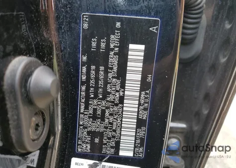 2021 Toyota Highlander Hybrid Xle из США, поврежденный, VIN 5TDHBRCH0MS534878